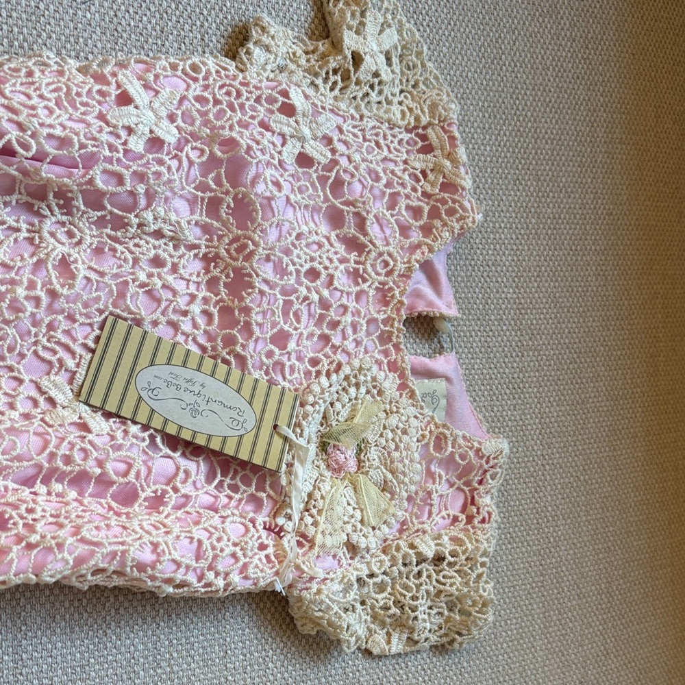 Pink Lace Baby Dress 2T